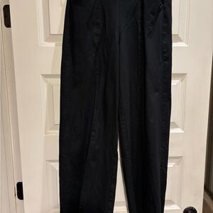Old Navy Pants Womens Medium High Rise Wide Leg Black Jack Pant Pull On Stretch